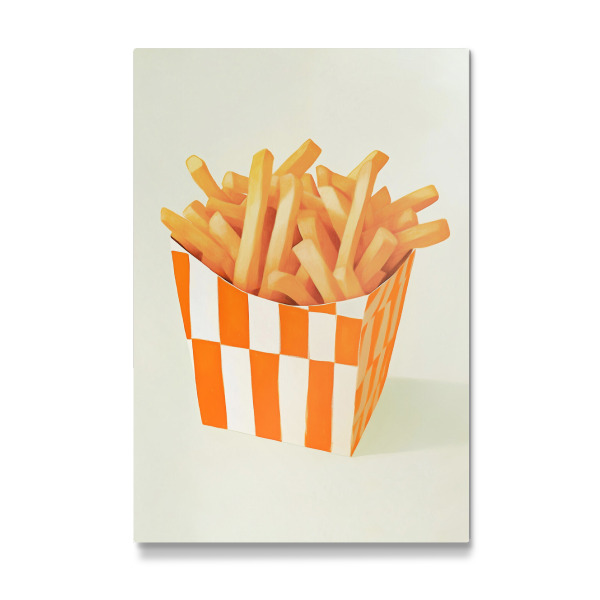 Galerie-Print "Knusper Fritten im Karobehälter" 75x50 cm artboxONE