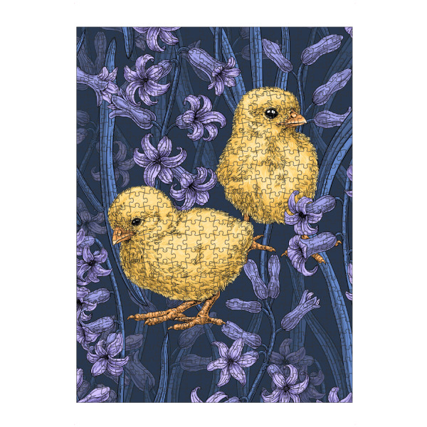 Puzzle Ravensburger "Hühner und Hyazinthe" artboxONE - Natur,Floral,Tiere