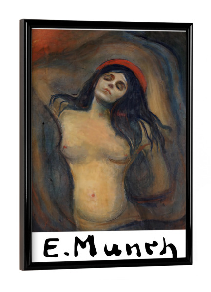 Poster mit schwarzem Rahmen "Edvard Munch" artboxONE - Abstrakt,Menschen