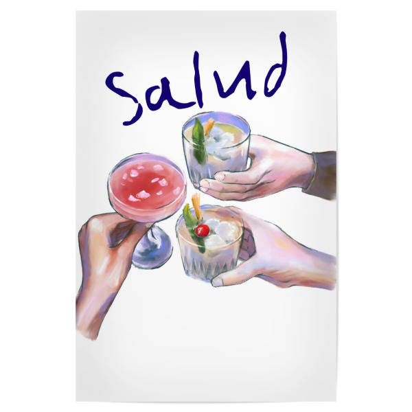 Poster 30x20 cm "Glasses filled with cocktails" artboxONE - Essen & Trinken / Alkohol