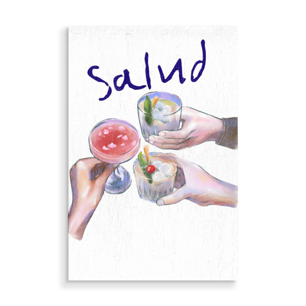 Holzbild "Glasses filled with cocktails" artboxONE - Essen & Trinken / Alkohol