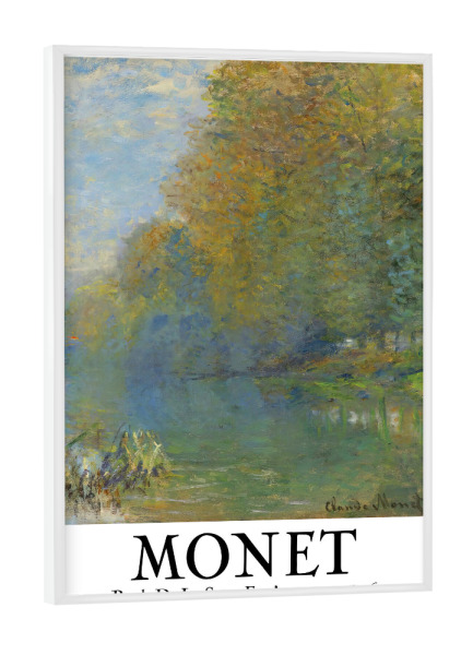 Poster mit weißem Rahmen "Claude Monet b" artboxONE - Natur,Abstrakt