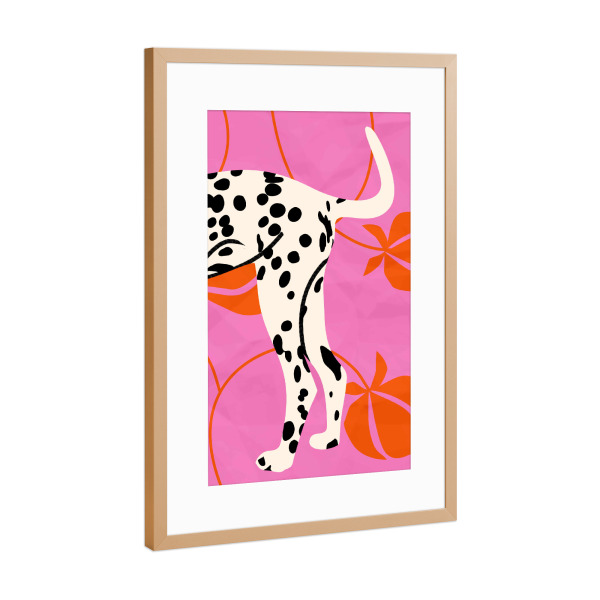 Poster mit Rahmen Kupfer "Schwanz & Textur" artboxONE - Tiere,Abstrakt