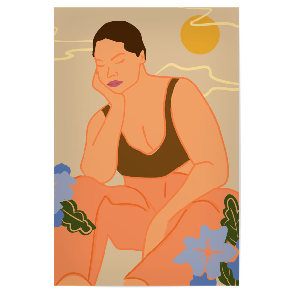 Poster 30x20 cm "Über das Leben denken" artboxONE - Menschen