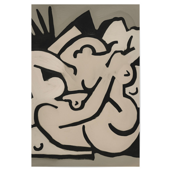 Poster "Abstrakte Körper Bewegung" artboxONE - Abstrakt,Menschen,Geometrie