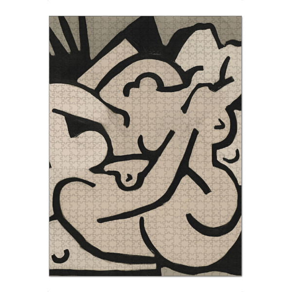 Puzzle Ravensburger "Abstrakte Körper Bewegung" artboxONE - Abstrakt,Menschen,Geometrie