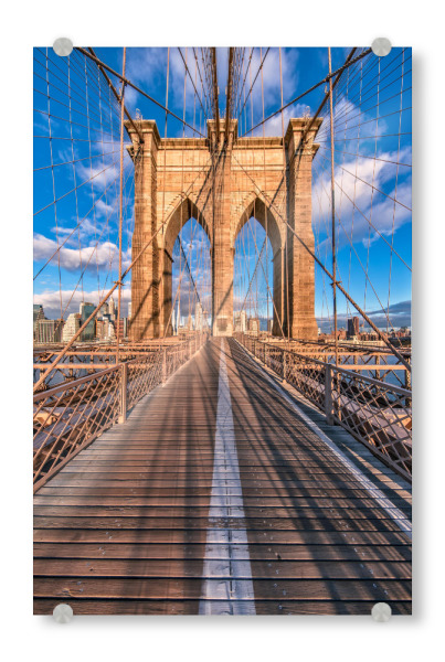 Acrylglasbild "Brooklyn Bridge New York City" artboxONE - Städte,Reise,Architektur