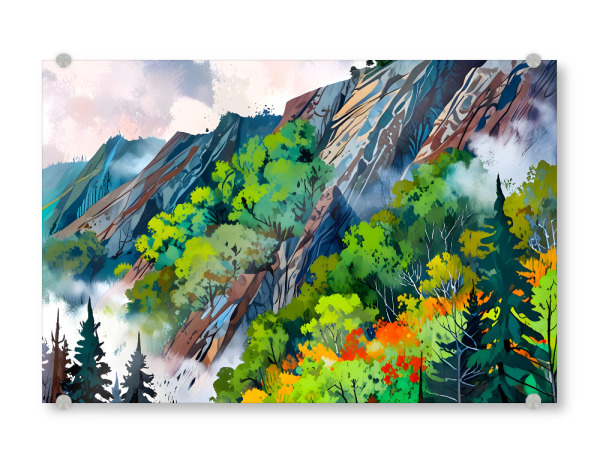 Acrylglasbild "Leinwand der Natur" artboxONE - Natur