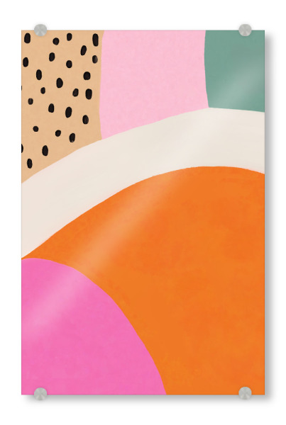 Acrylglasbild "Punkte im Sommer" artboxONE - Natur,Abstrakt,Geometrie