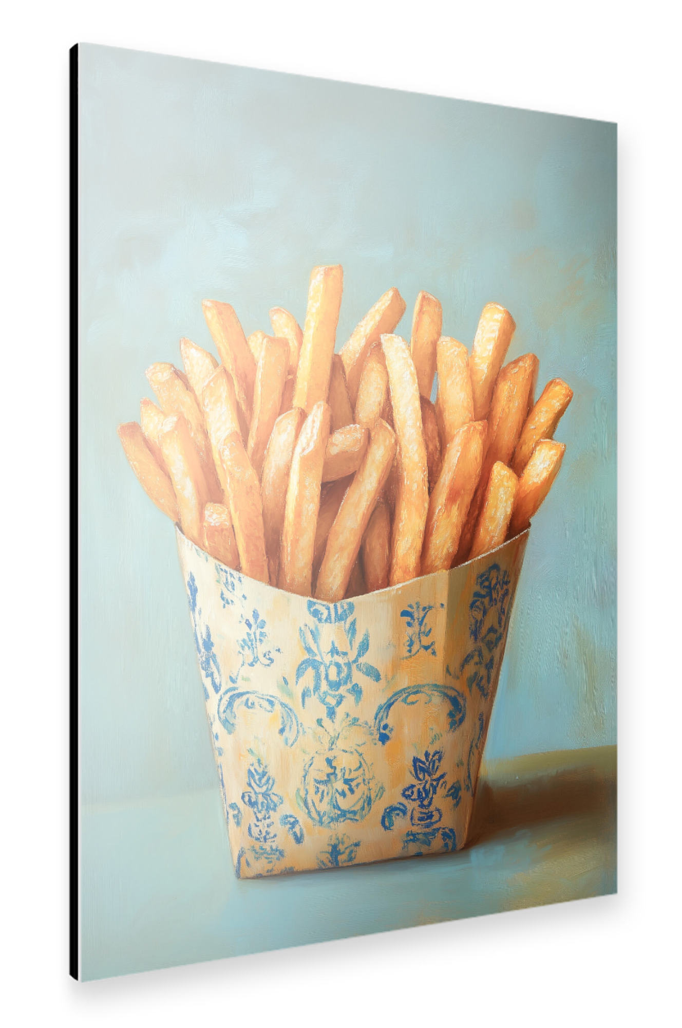 Alu-Dibond "Nostalgie Pommes Friten" 75x50 cm artboxONE
