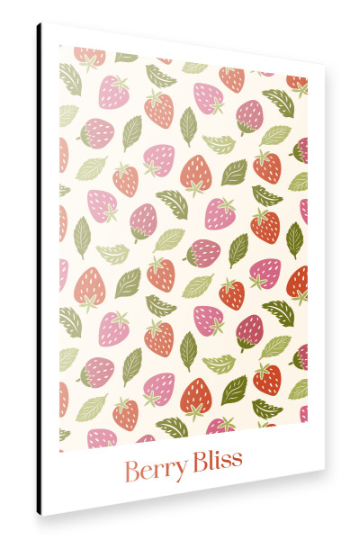 Alu-Dibond "Berry Bliss Muster" 30x20 cm artboxONE
