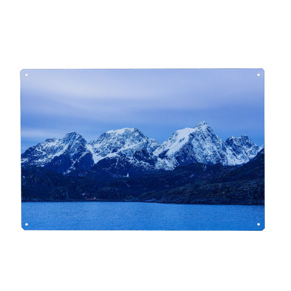 Metall Poster "Lofoten in Norwegen" artboxONE - Natur,Reise,Reise / Strand und Meer,Reise / Länder