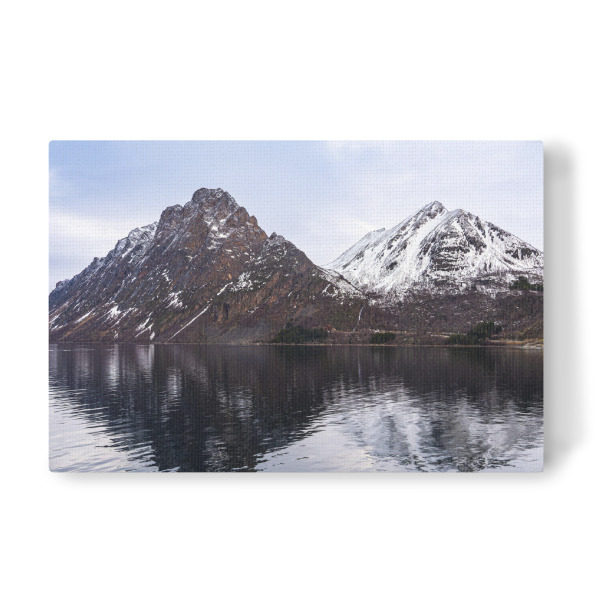 Leinwandbild "Berge und Felsen nahe Harstad" artboxONE - Natur,Reise,Reise / Strand und Meer,Reise / Länder
