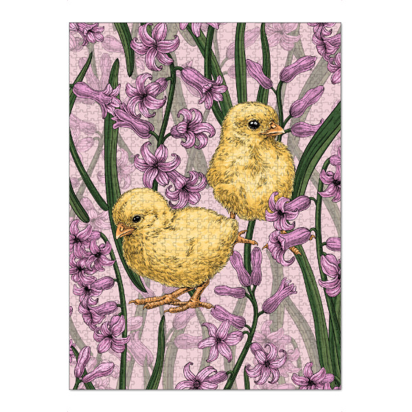 Puzzle Ravensburger "Hühner und Hyacinth p" artboxONE - Natur