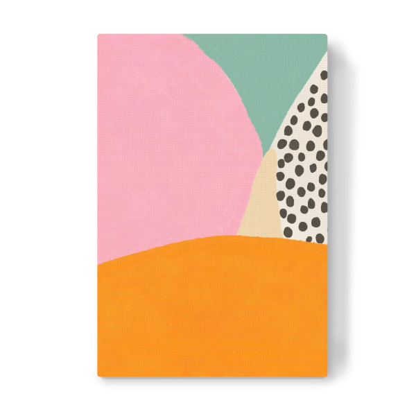 Leinwandbild "Kreative Punkte im Sommer" artboxONE - Abstrakt,Geometrie