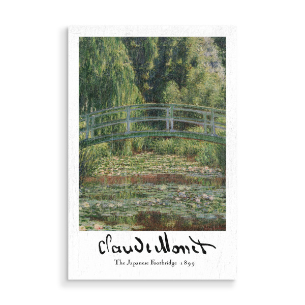 Holzbild "Claude Monet Footbridge" artboxONE - Abstrakt