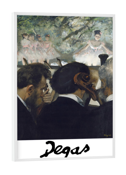 Poster mit weißem Rahmen "Edgar Degas Musicians" artboxONE - Menschen,Musik