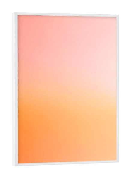 Poster mit weißem Rahmen "Kurz bevor die Sonne unter geht" artboxONE - Natur,Abstrakt
