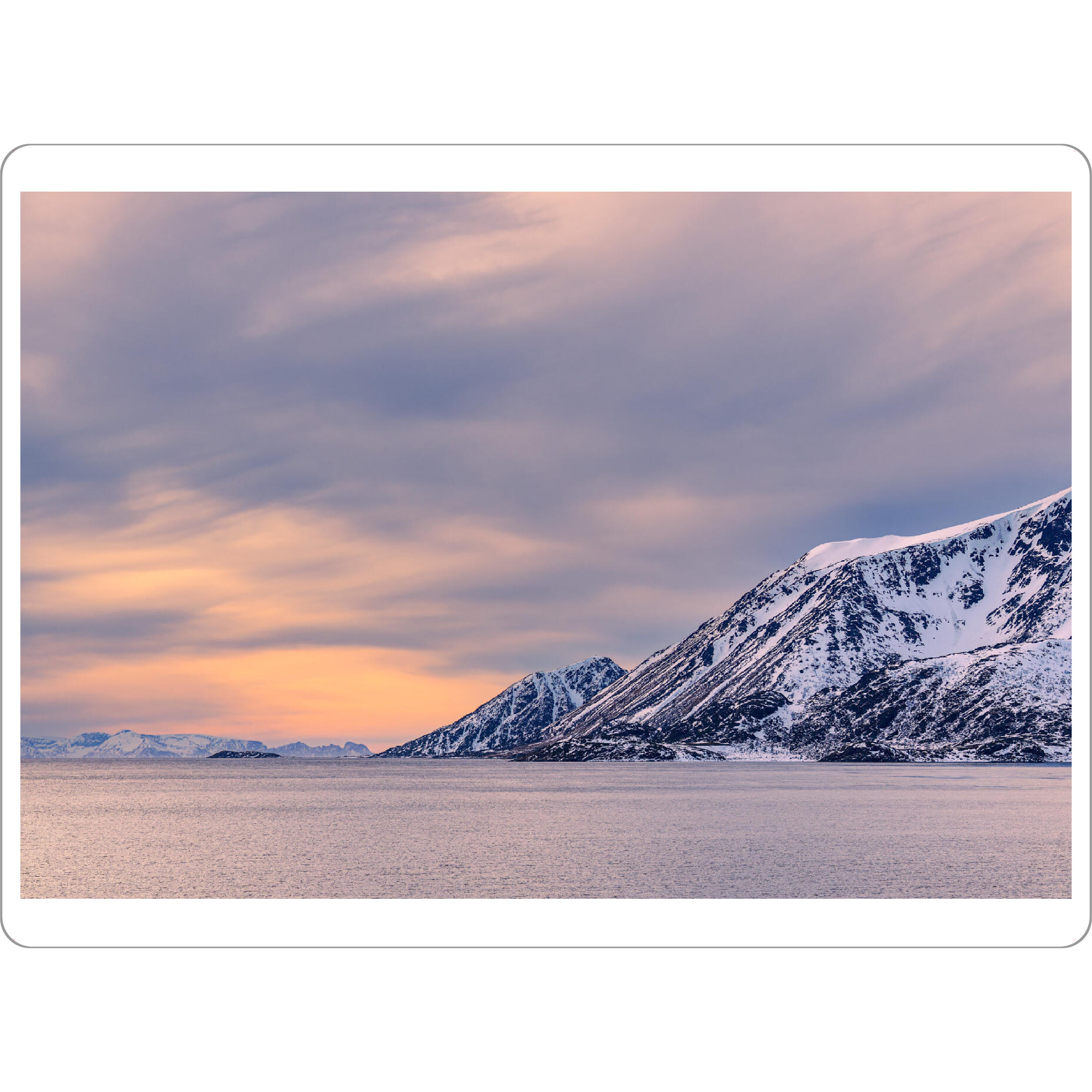 Tischset "Berge und Felsen in der Finnmark" artboxONE - Natur,Reise,Reise / Strand und Meer,Reise / Länder