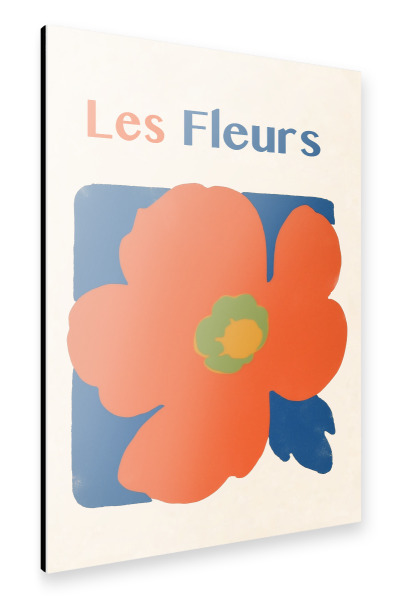 Alu-Dibond "Les Fleurs meine Hübsche" 75x50 cm artboxONE