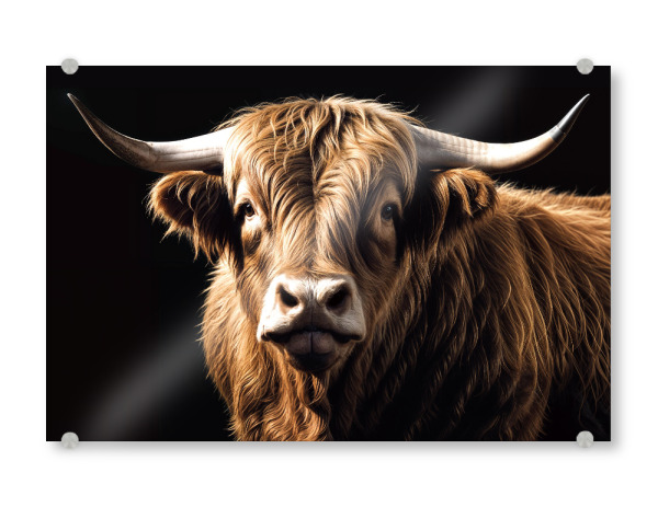 Acrylglasbild "Ein Highland Bull" artboxONE - Tiere - Bulle,Highland,Highland cow