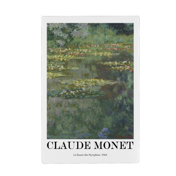 Holzbild "Le Bassin des Nympheas" artboxONE - Natur,Reise