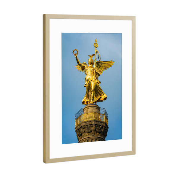 Poster mit Rahmen Gold "Goldelse in Berlin" artboxONE - Städte / Berlin,Architektur