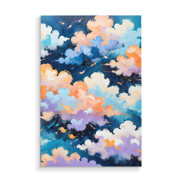 Holzbild "Wolken in Bewegung" artboxONE - Abstrakt