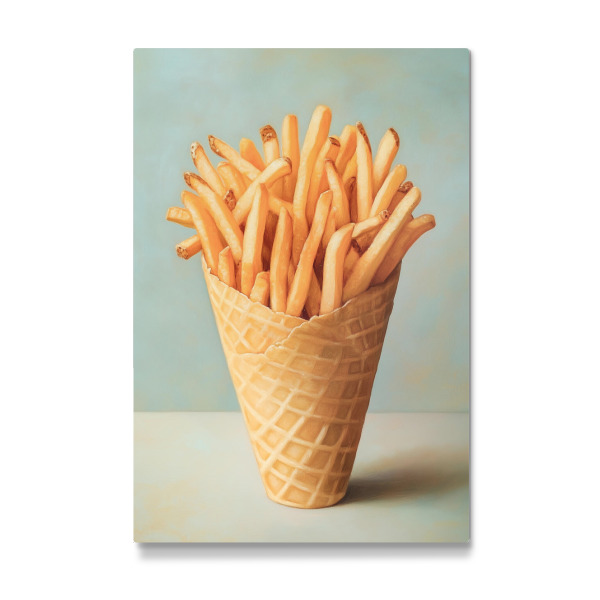 Galerie-Print "Pommes Frites in Eiswaffel" 75x50 cm artboxONE