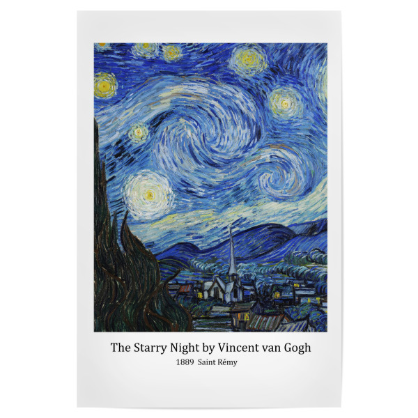 Poster 30x20 cm "Vincent van Gogh die Sternennacht" artboxONE - Natur,Reise