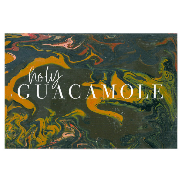 Poster 30x20 cm "Holy Guacamole" artboxONE - Typografie,Essen & Trinken,Essen & Trinken / Obst & Gemüse,Lustig