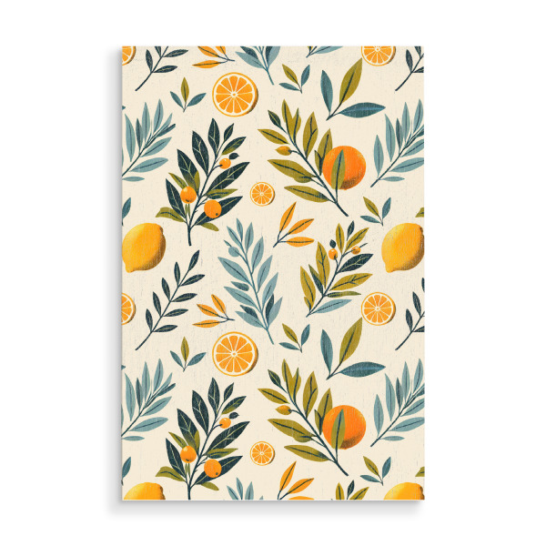 Holzbild "Zitrusgarten" artboxONE - Natur,Floral