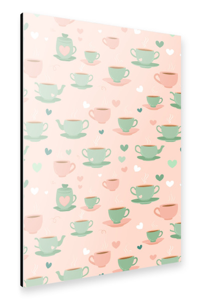 Alu-Dibond "Eine Tasse gemütlich" 75x50 cm artboxONE