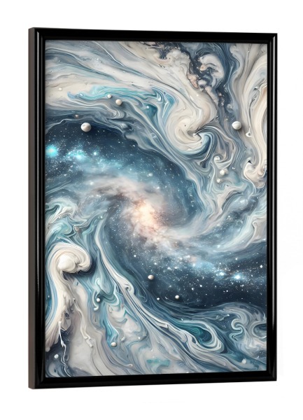 Poster mit schwarzem Rahmen "Wenn Sterne künstlerisch werden" artboxONE - Abstrakt