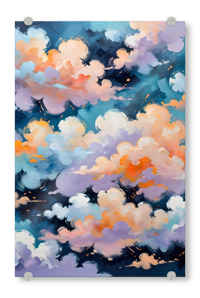 Acrylglasbild "Kissengespräch" artboxONE - Natur,Comic