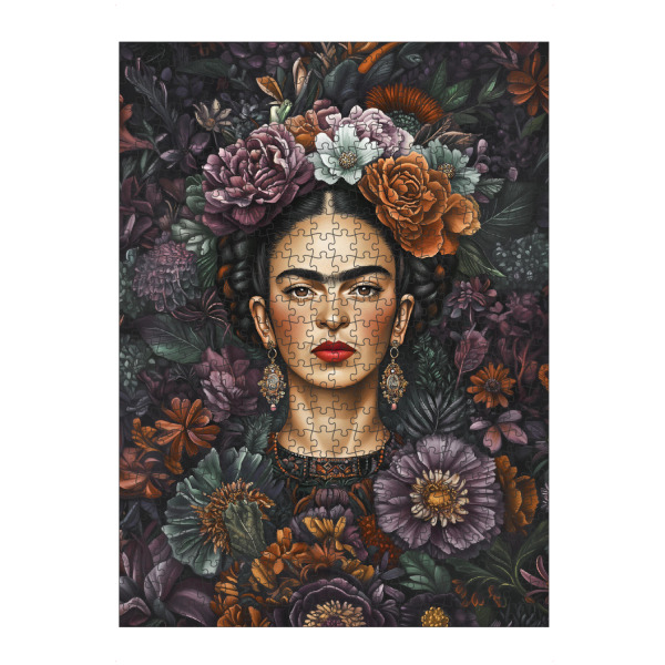 Puzzle Ravensburger "Frida Kahlo, Blumen Muster" artboxONE - Floral,Menschen,Fashion