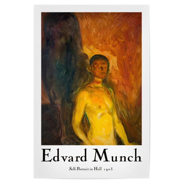 Poster "Edvard Munch x" artboxONE - Abstrakt,Menschen
