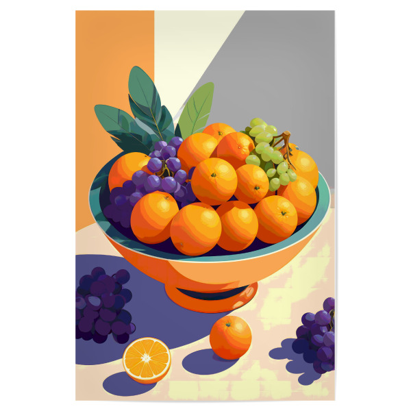 Poster 30x20 cm "VIBIN ’mit Vitamin C" artboxONE - Essen & Trinken