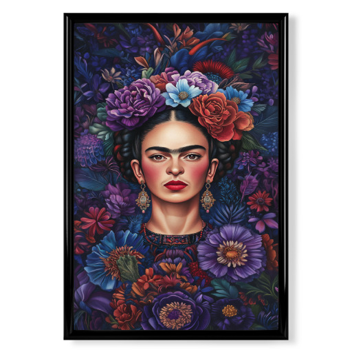 Frida lila Blumenmuster