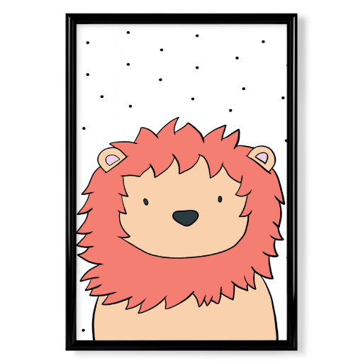 Kleiner Löwe mit Punkten