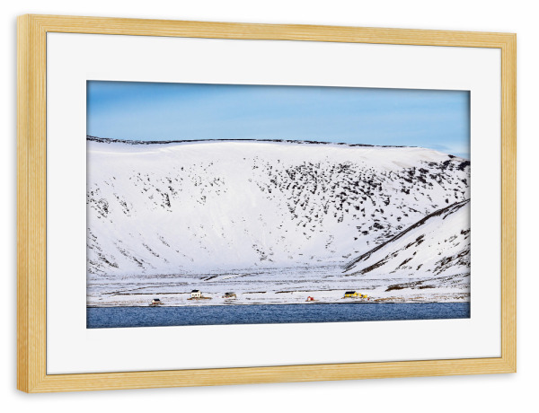 Poster mit Rahmen kiefer "Winter in der Finnmark" artboxONE - Natur,Reise,Reise / Strand und Meer,Reise / Länder