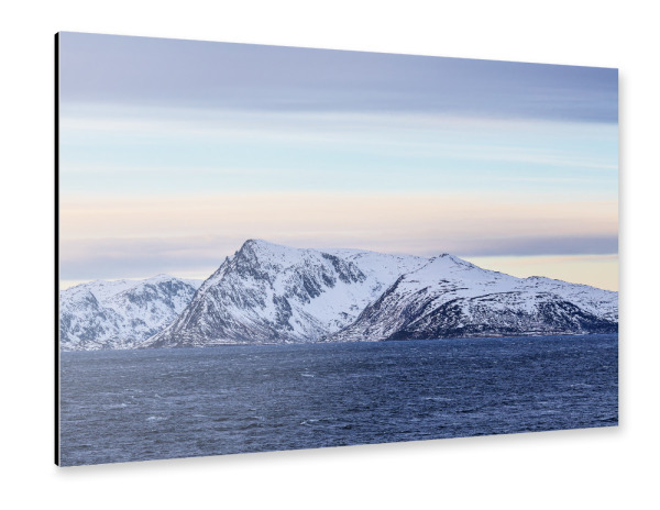 Alu-Dibond "Winter nahe Øksfjord" 75x50 cm artboxONE