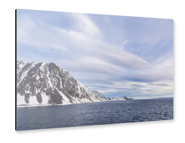 Alu-Dibond "Berge im Winter in der Finnmark" 75x50 cm artboxONE
