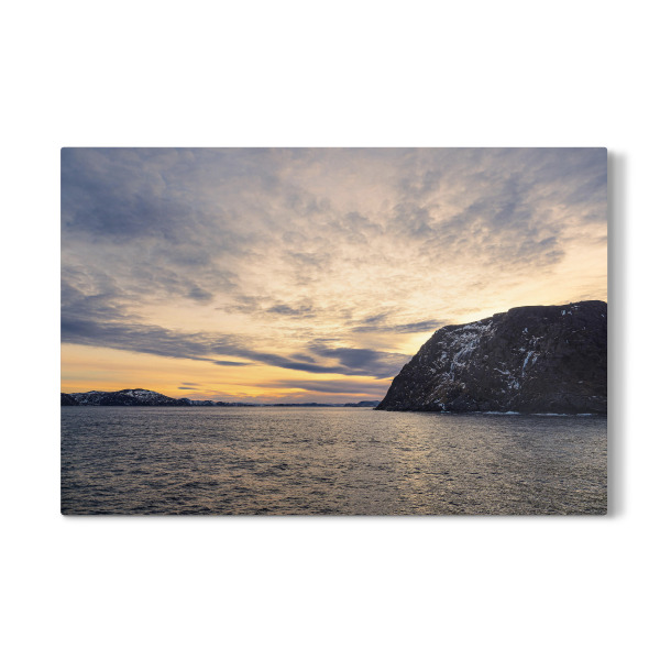 Galerie-Print "Berge im Winter nahe Havøysund" 75x50 cm artboxONE