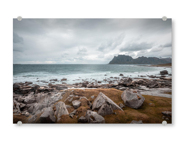 Acrylglasbild "Lofoten Uttakleiv" artboxONE - Natur,Reise,Reise / Strand und Meer
