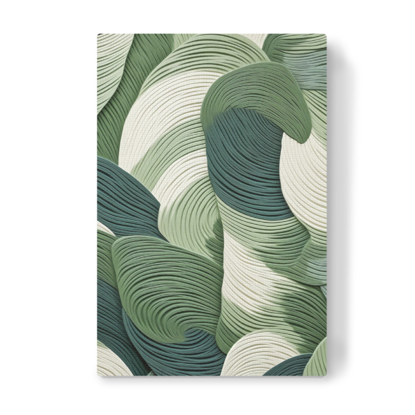 Leinwandbild "Grüne Blätter Wirbel" artboxONE - Natur,Abstrakt,Geometrie