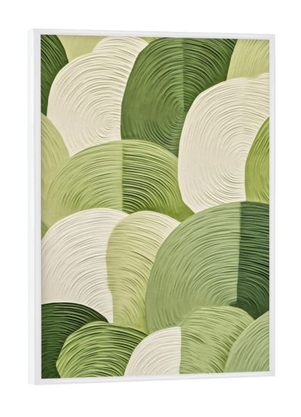Poster mit weißem Rahmen "Grüne Natur Inspiration" artboxONE - Natur,Floral,Abstrakt