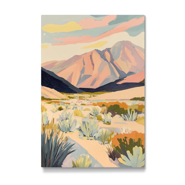 Galerie-Print "Wüstenlandschaft mit Bergen" 75x50 cm artboxONE