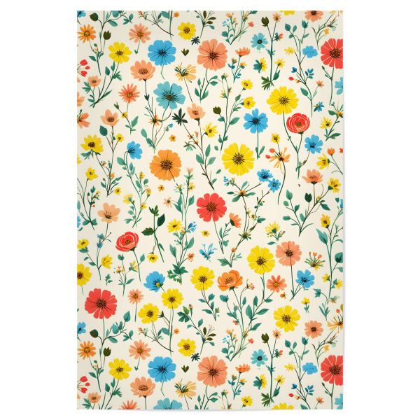 Poster 30x20 cm "Nur ein Haufen glücklicher Blumen" artboxONE - Floral