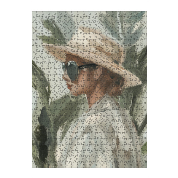 Puzzle Ravensburger "Sommer Chic mit Sonnenbrille" artboxONE - Natur,Menschen,Fashion